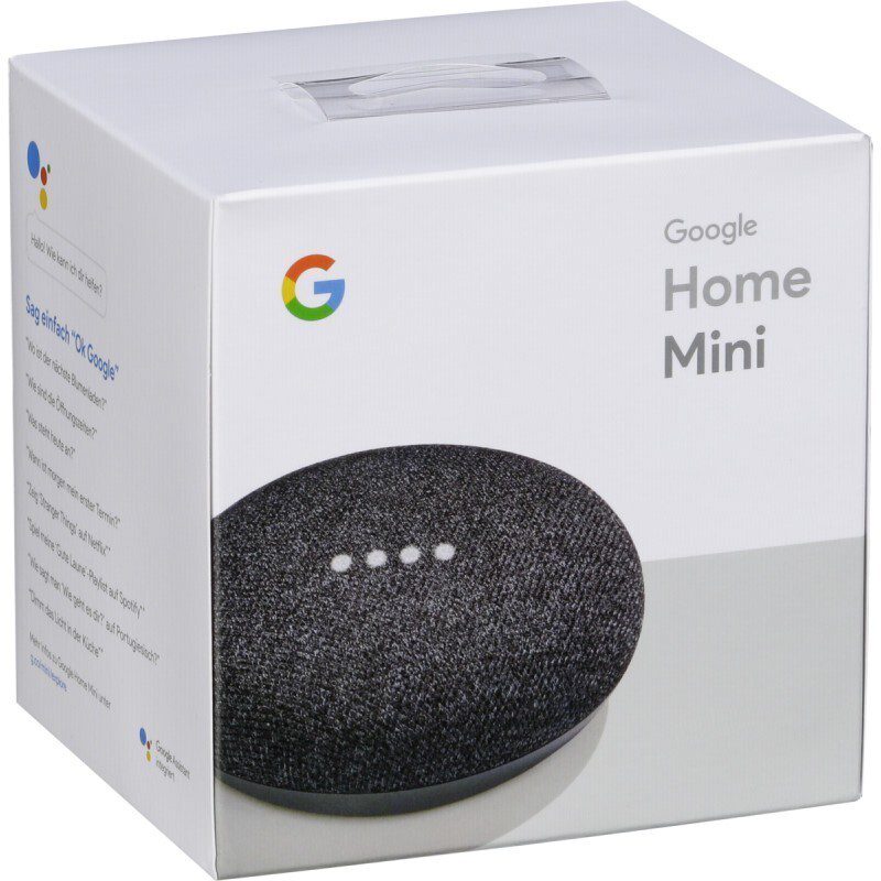 New Google Home Mini Smart Assistant - Charcoal